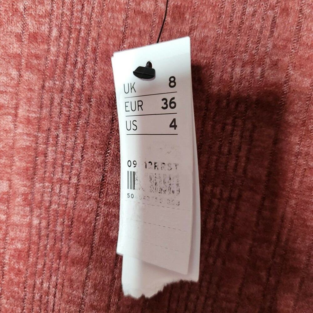 Topshop Split Back Cut & Sew Sweater Crewneck size US4 - Picture 3 of 5
